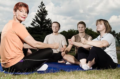 Progressiven Muskelrelaxation nach Edmund Jacobsen am Potsdamer Platz